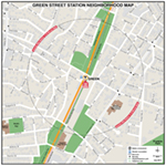 MBTA Green Street Neighborhood Map